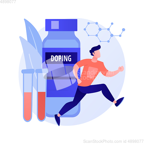 Image of Doping test vector concept metaphor
