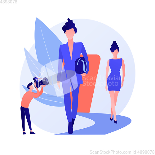 Image of Fashion week vector concept metaphor