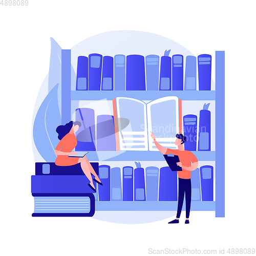 Image of Public library vector concept metaphor