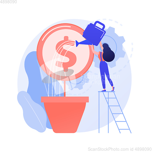 Image of Profit growth vector concept metaphor