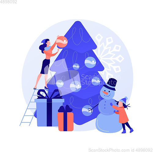 Image of Christmas celebration vector concept metaphor