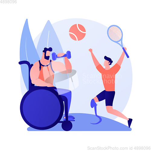 Image of Disabled sports vector concept metaphor