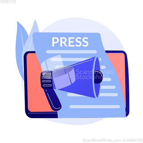 Image of Mass media vector concept metaphor