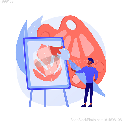 Image of Art studio vector concept metaphor