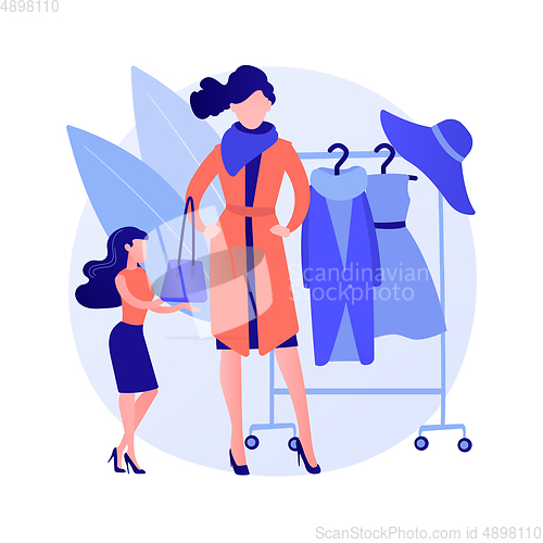 Image of Personal stylist vector concept metaphor