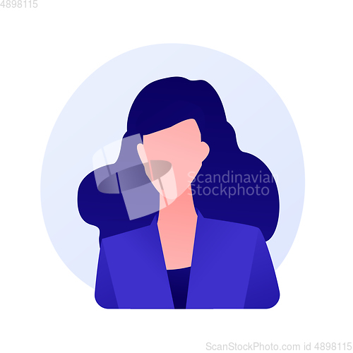 Image of Young woman passport photo vector concept metaphor