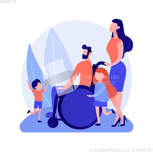 Image of Family care and support vector concept metaphor