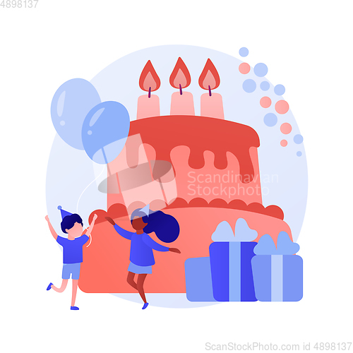 Image of Birthday party vector concept metaphor