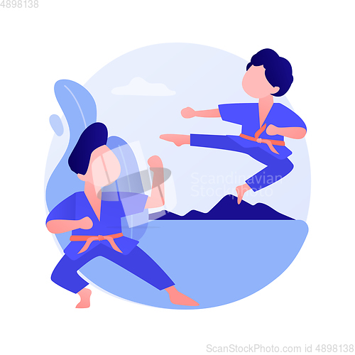 Image of Martial arts school vector concept metaphor