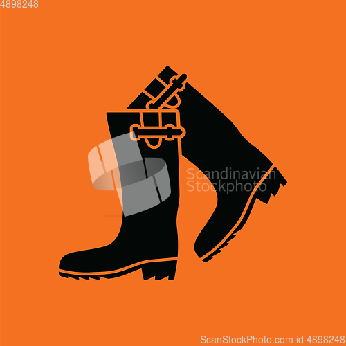 Image of Hunter\'s rubber boots icon