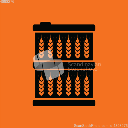 Image of Barrel wheat symbols icon