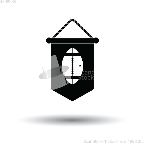 Image of American football pennant icon