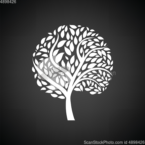 Image of Ecological tree leaves icon