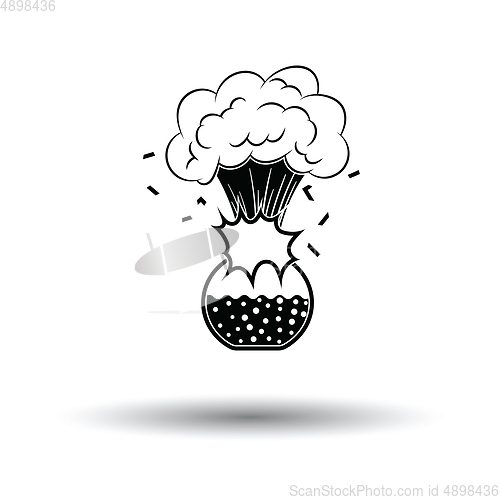 Image of Icon explosion of chemistry flask