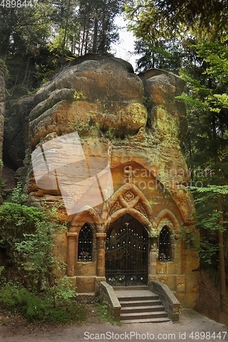 Image of Temple carved out of the sandstone