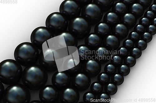 Image of Black pearls necklaces