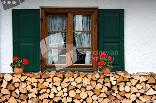 Image of Firewood and window