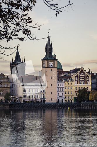 Image of Prague from Vltava