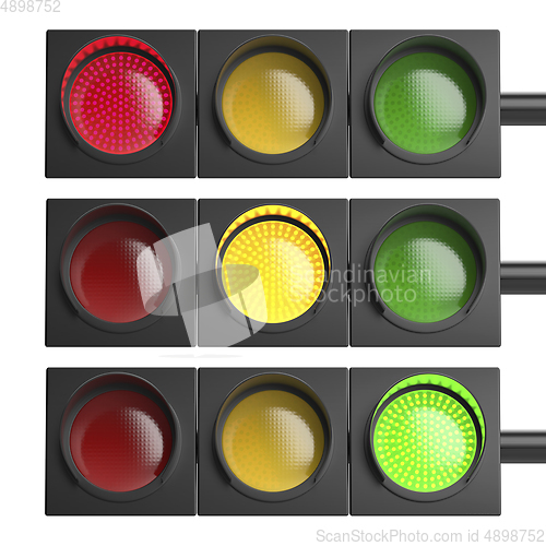 Image of Horizontal traffic lights
