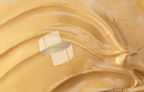 Image of whipped coffee caramel dessert background