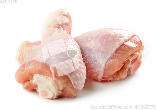 Image of fresh raw chicken legs