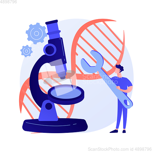 Image of Gene engineering vector concept metaphor