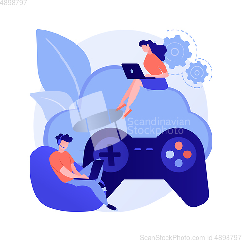 Image of Console gamepad vector concept metaphor