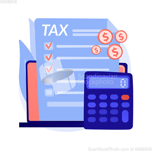 Image of Marking checkbox on document vector concept metaphor