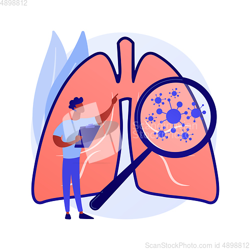 Image of Respiratory disease vector concept metaphor