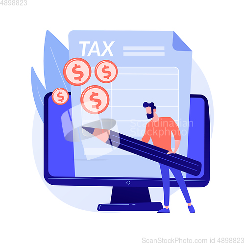 Image of Accountant expertise vector concept metaphor