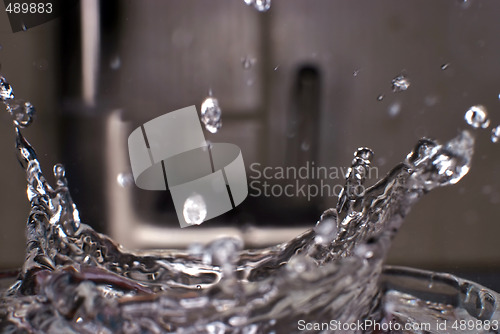 Image of Water splash freeze