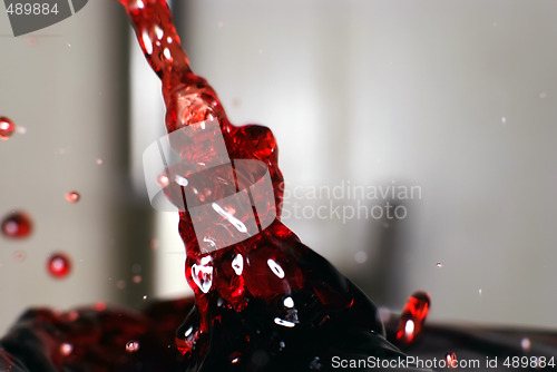 Image of Wine flowing