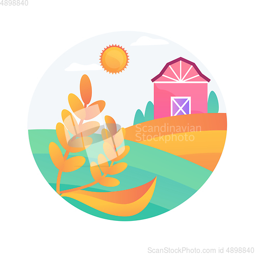 Image of Natural farming abstract concept vector illustration.