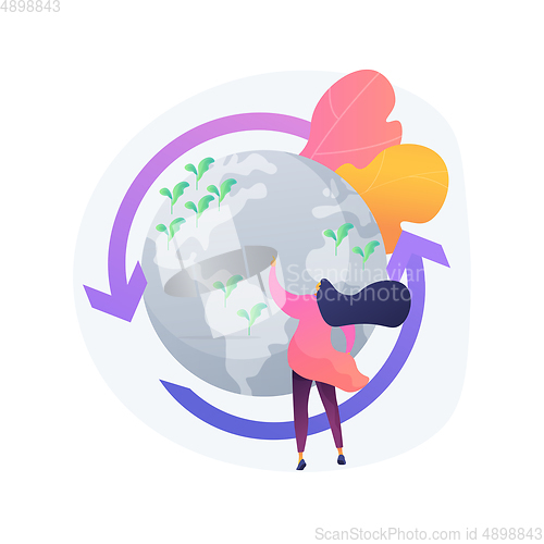 Image of Holistic management abstract concept vector illustration.