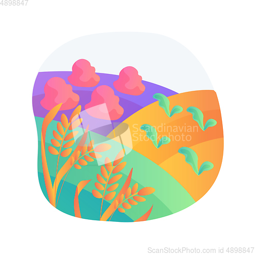 Image of Biodynamic farming abstract concept vector illustration.