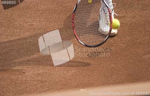 Image of Tennis racket and ball