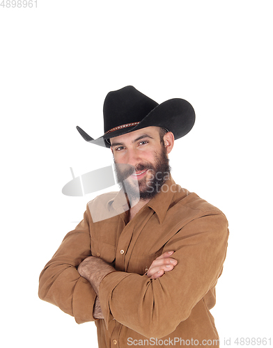Image of Relaxed looking man with his arms crossed