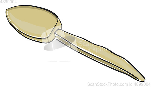 Image of A wooden spoon set isolated on white background viewed from the 