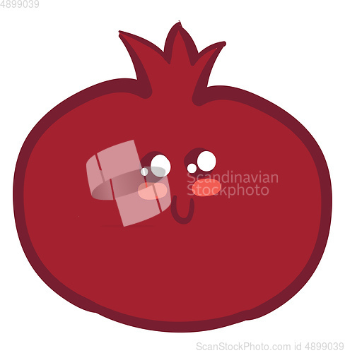 Image of Blessed pomegranate, vector or color illustration.