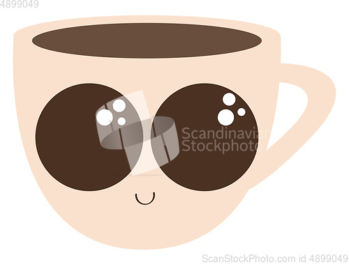 Image of Image of coffee cup, vector or color illustration.