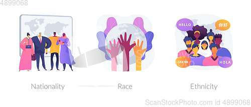 Image of Human diversity abstract concept vector illustrations.