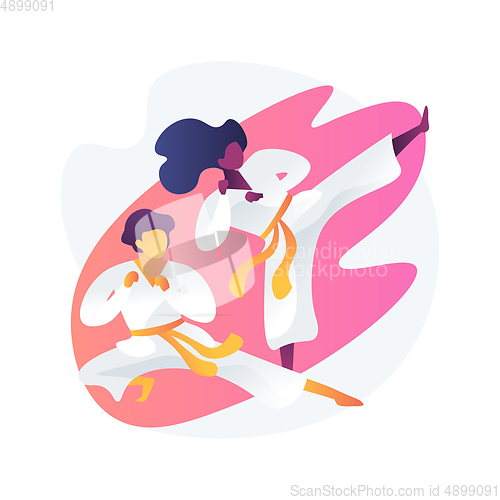 Image of Martial arts school vector concept metaphor