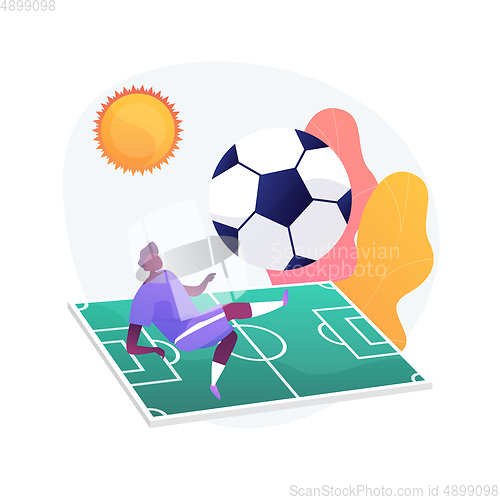 Image of Soccer camp vector concept metaphor