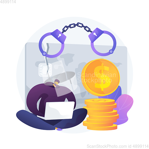 Image of Credit card fraud vector concept metaphor