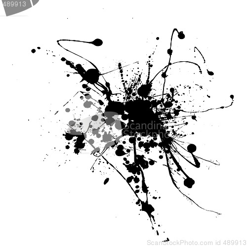 Image of spider ink splat