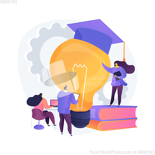 Image of Professional development of teachers abstract concept vector illustration.