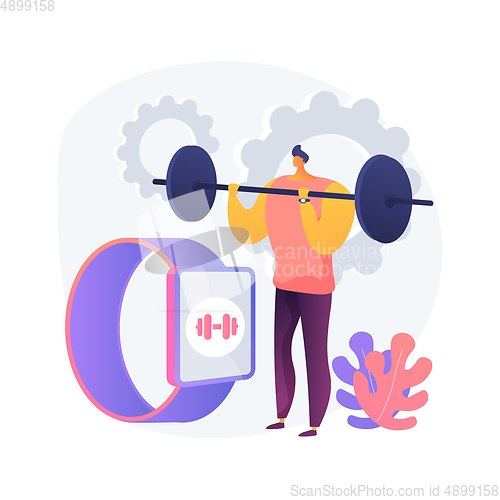 Image of Smart training abstract concept vector illustration.