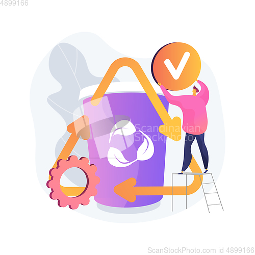 Image of Upcycling abstract concept vector illustration.