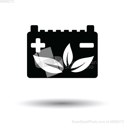 Image of Car battery leaf icon
