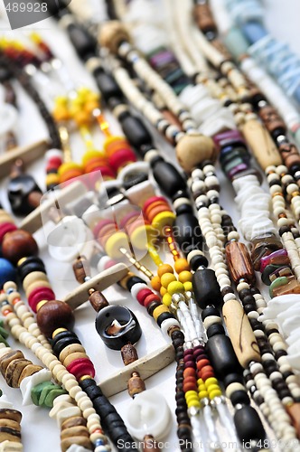 Image of Wood and seashell bead necklaces